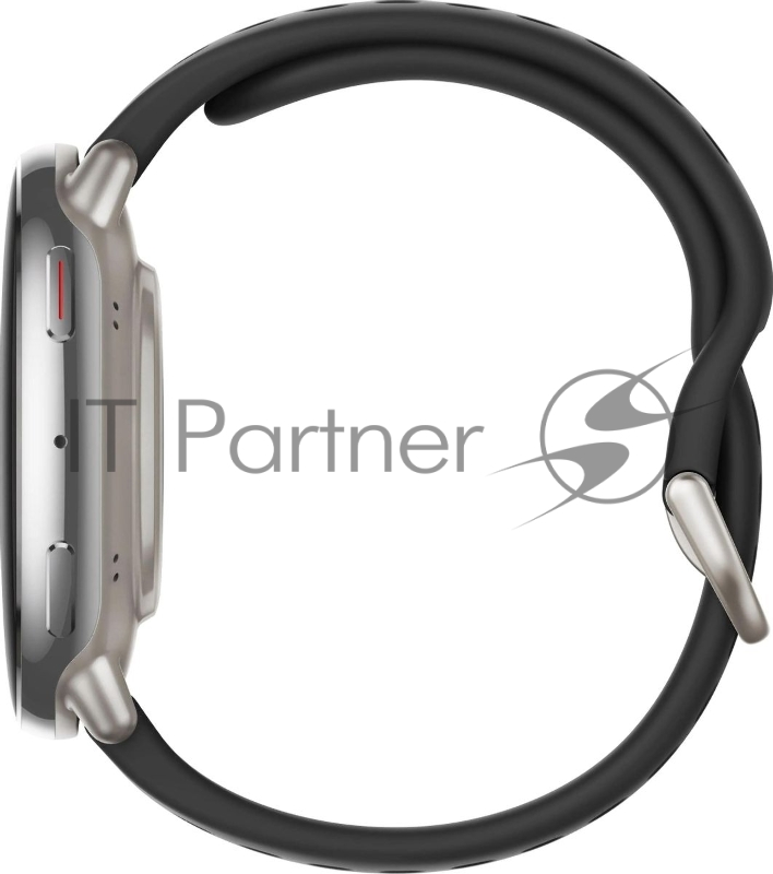 Смарт-часы Amazfit Active 2R A2437 43.9мм 1.32 AMOLED корп.серебристый рем.черный разм.брасл.:135-195мм