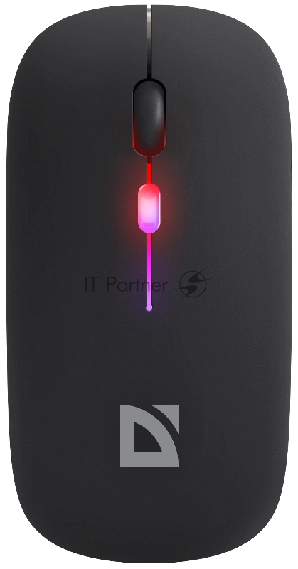 Беспроводная оптическая мышь Defender 52261 Coda MB-261 черн,2.4ГГц+BT,радужн,300мАч