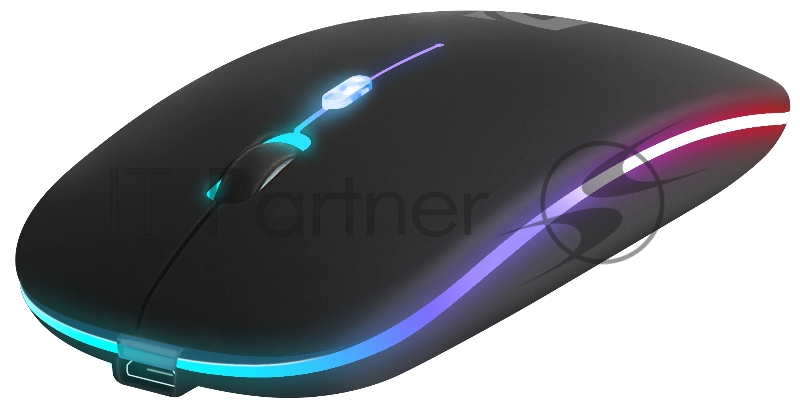 Беспроводная оптическая мышь Defender 52261 Coda MB-261 черн,2.4ГГц+BT,радужн,300мАч