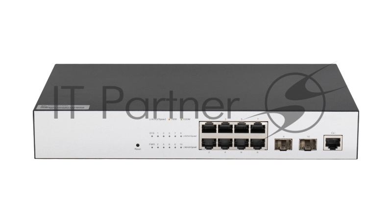 Управляемый коммутатор GIGALINK GL-SW-G201-10 - L2, 8 10/100/1000Мб/с BASE-T, 2 SFP 1000 Мб/с Base-X, 1 консольный порт