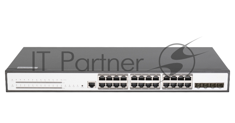 Управляемый коммутатор L2 POE GIGALINK GL-SW-G204-28P - 24 BASE-TX 10/1001000Mb/s POE, 4 1/10G SFP+, 1 Console. 1U 19, 220V, 400W