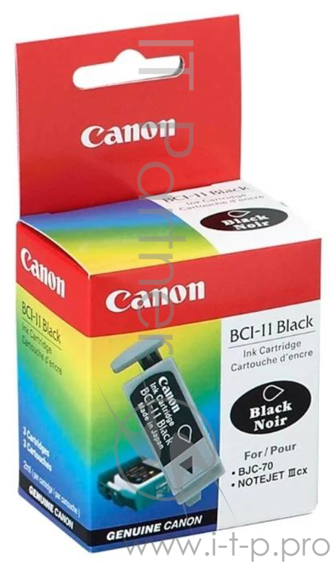 Картридж CANON BCI-11 black (BJC-50/70-80) 3шт/уп