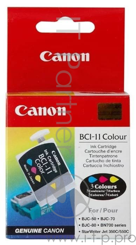 Картридж CANON BCI-11 color (BJC-50/70-80) 3шт/уп