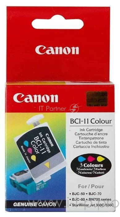 Картридж CANON BCI-11 color (BJC-50/70-80) 3шт/уп