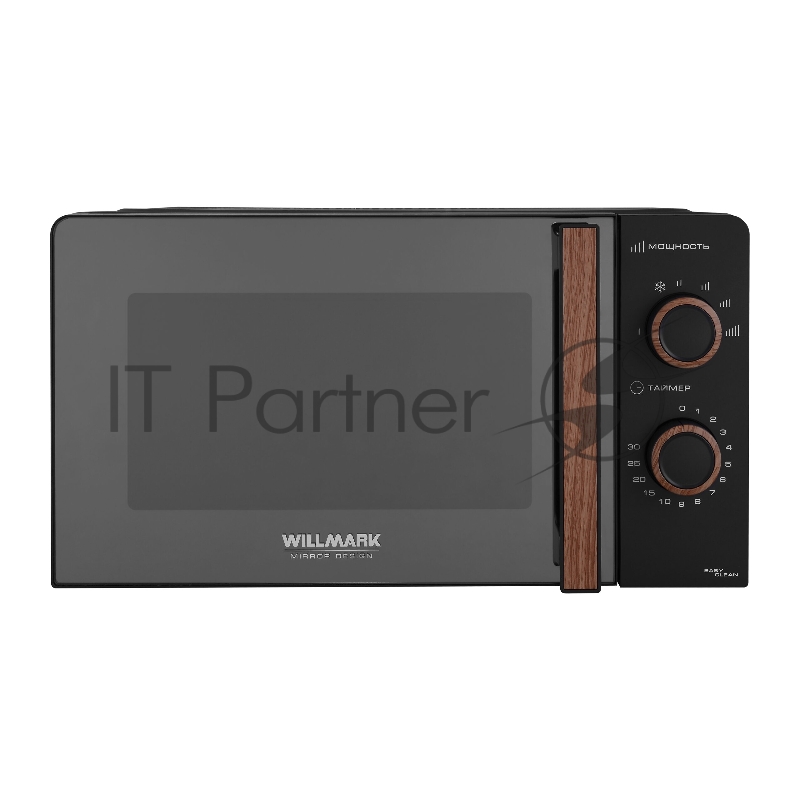 Микроволновая печь Willmark WMO-203MMW матовый серый, 20 л, 700 Вт, переключатели - поворотный механизм