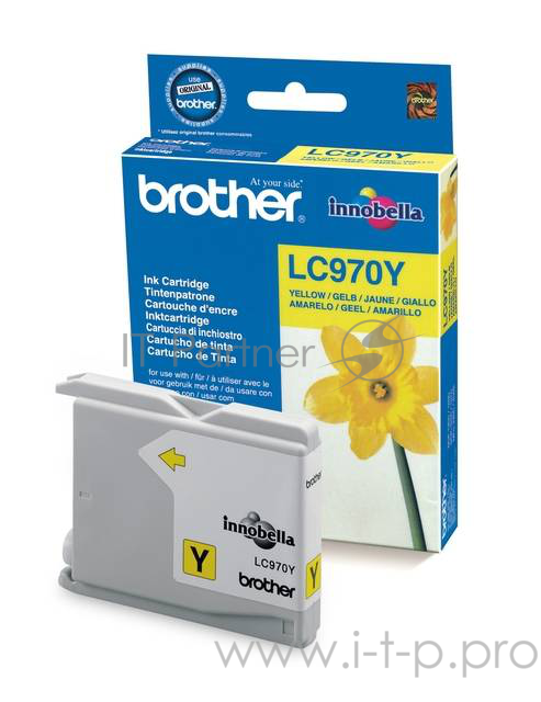 Картридж Brother LC970Y DCP-135C/150C, MFC-235C/260С желтый (Yellow), 300 стр. (5% заполнение)