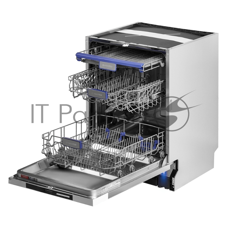 Посудомоечная машина встраиваемая Maunfeld MLP-123D Light Beam полноразмерная, ширина 59.8см, полновстраиваемая, загрузка 14 комплектов