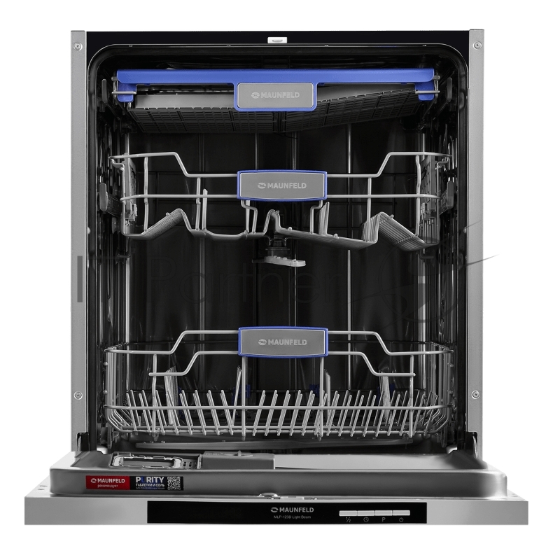 Посудомоечная машина встраиваемая Maunfeld MLP-123D Light Beam полноразмерная, ширина 59.8см, полновстраиваемая, загрузка 14 комплектов