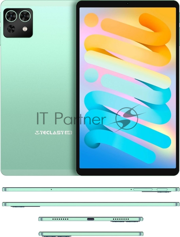 Планшет Teclast M50 Mini T606 (1.6) 8C RAM4Gb ROM128Gb 8.68 IPS 1340x800 4G 2Sim Android 15 зеленый 13Mpix 5Mpix BT WiFi microSD 1Tb 5100mAh 14hr