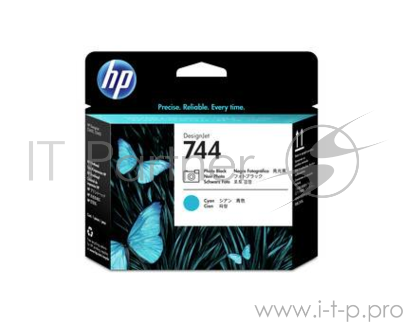 HP 744 Photo Black & Cyan Printhead
