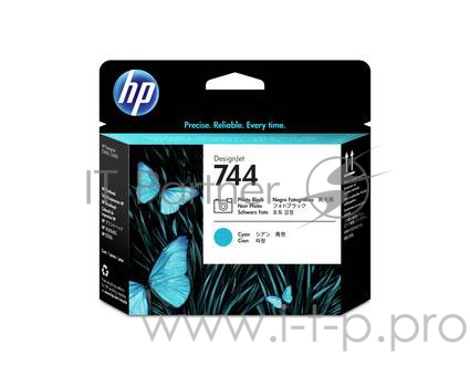 HP 744 Photo Black & Cyan Printhead