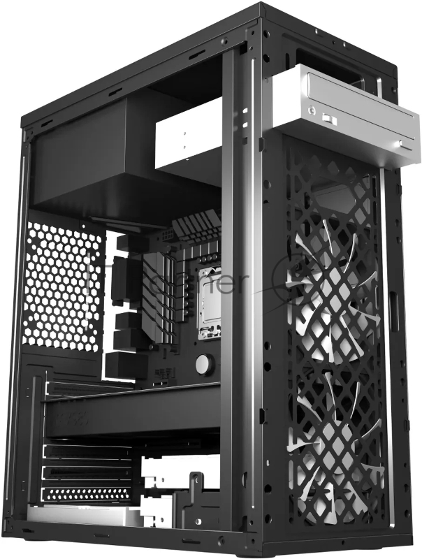 Компьютерный корпус Digma DCC-MD302 черный без БП ATX 1x80mm 3x120mm 2xUSB2.0 2xUSB3.0 audio