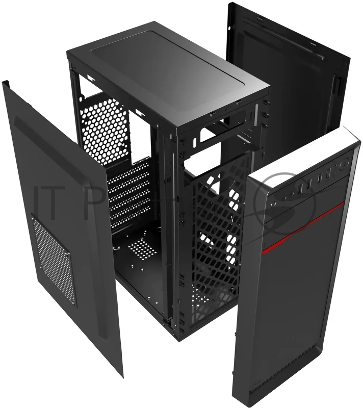Компьютерный корпус Digma DCC-MD302 черный без БП ATX 1x80mm 3x120mm 2xUSB2.0 2xUSB3.0 audio