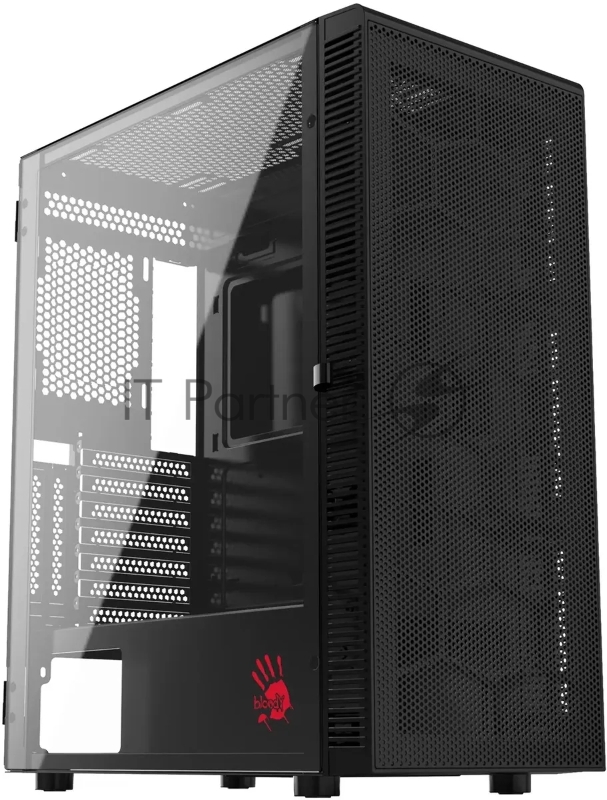 Компьютерный корпус Bloody BD-CC116 черный без БП ATX 8x120mm 1xUSB2.0 1xUSB3.0 audio bott PSU
