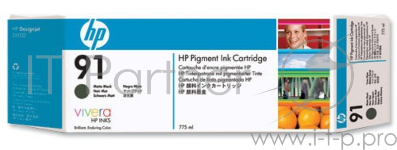 HP 91 3-pack 775-ml Matte Black Ink Cartridges