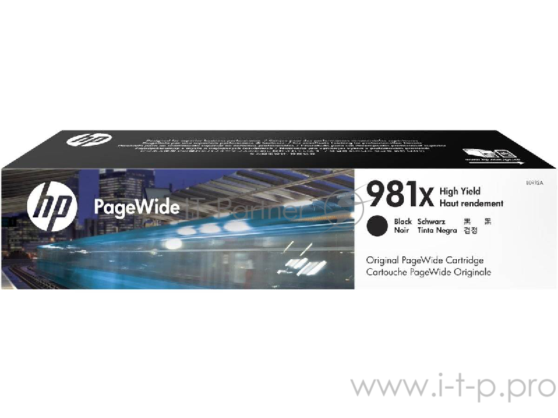 HP 981X Black Original PageWide Crtg