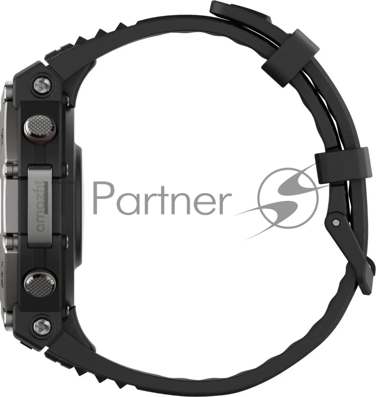 Смарт-часы Amazfit T-Rex 3 A2323 48.5мм 1.5 AMOLED корп.темно-серый рем.темно-серый разм.брасл.:145-210мм (1746721)