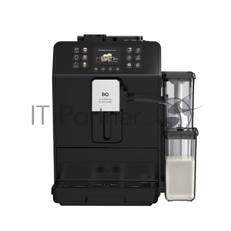 Кофемашина автоматическая BQ CM6001 чёрный, исп. кофе - зерновой/молотый, 1,5 л, 1450 Вт, 19 бар