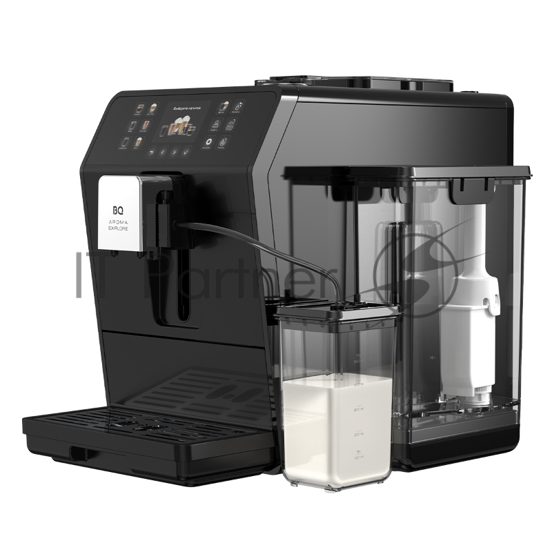 Кофемашина автоматическая BQ CM6001 чёрный, исп. кофе - зерновой/молотый, 1,5 л, 1450 Вт, 19 бар