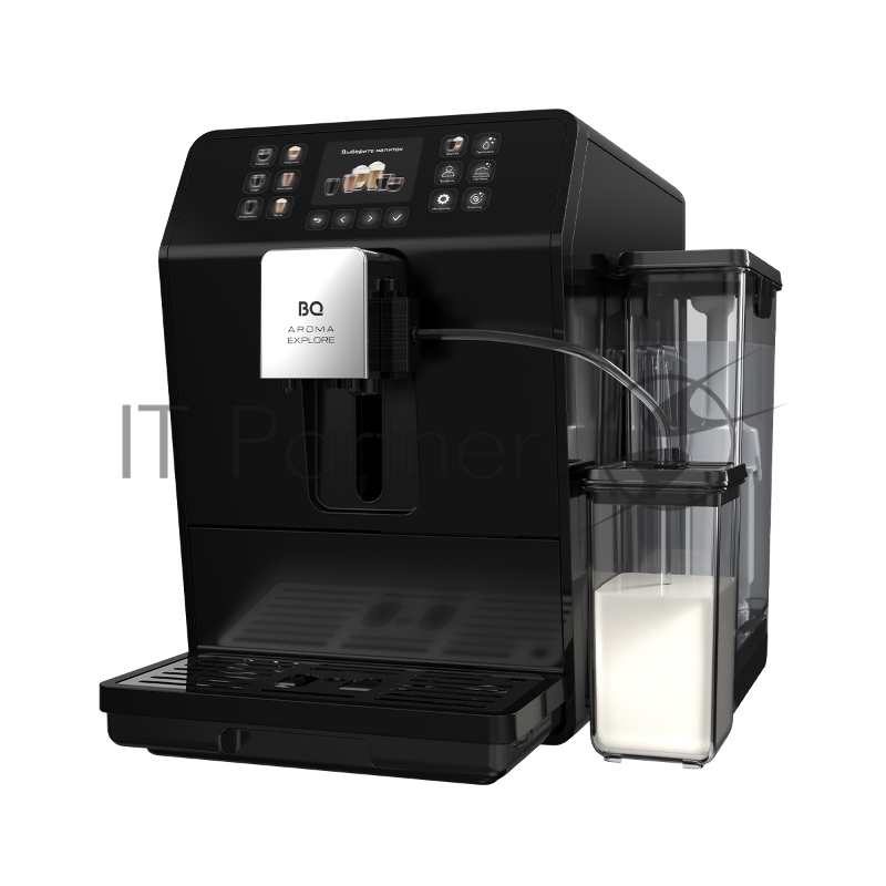 Кофемашина автоматическая BQ CM6001 чёрный, исп. кофе - зерновой/молотый, 1,5 л, 1450 Вт, 19 бар