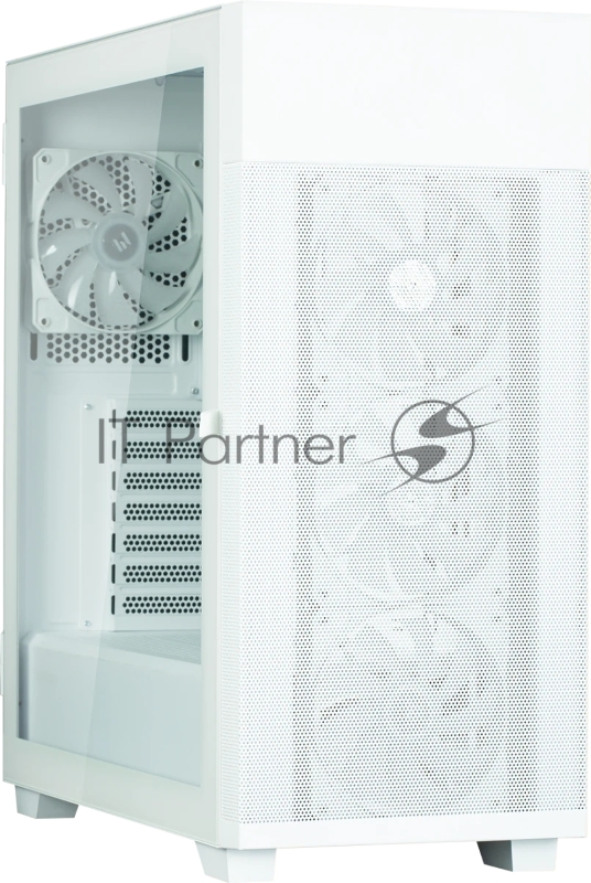 Корпус ZALMAN S5 NEO, ATX, WHITE, WINDOW, 2xCOMBO (3.5 or 2.5), 4x2.5, 1xUSB2.0, 1xUSB3.1, FRONT 3x120mm FRGB, REAR 1x120mm FRGB