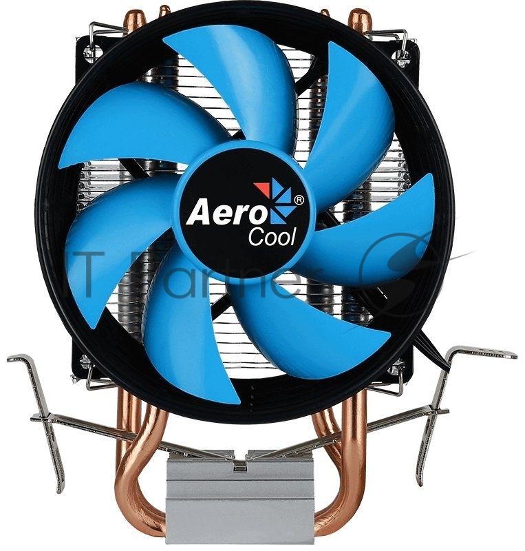 Кулер для процессора AeroCool / Formula Verkho 2 серебристый, 90 мм, алюминий/медь, 2000 об/мин, 25 дБ, 4 pin, 110 Вт, 125 мм