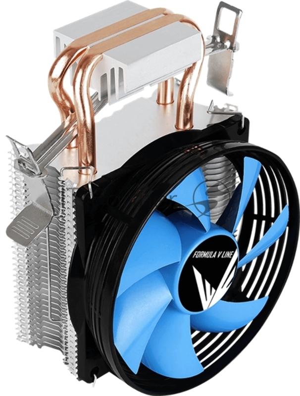 Кулер для процессора AeroCool / Formula Verkho 2 серебристый, 90 мм, алюминий/медь, 2000 об/мин, 25 дБ, 4 pin, 110 Вт, 125 мм