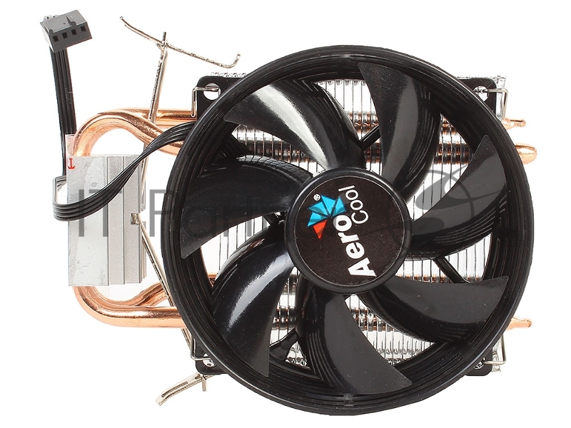 Кулер для процессора AeroCool / Formula Verkho 2 серебристый, 90 мм, алюминий/медь, 2000 об/мин, 25 дБ, 4 pin, 110 Вт, 125 мм