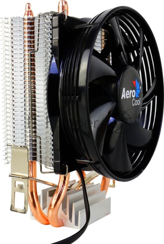 Кулер для процессора AeroCool / Formula Verkho 2 серебристый, 90 мм, алюминий/медь, 2000 об/мин, 25 дБ, 4 pin, 110 Вт, 125 мм