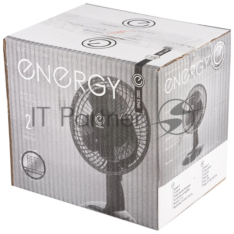 Вентилятор настольный Energy EN-0603 черный 1шт/уп