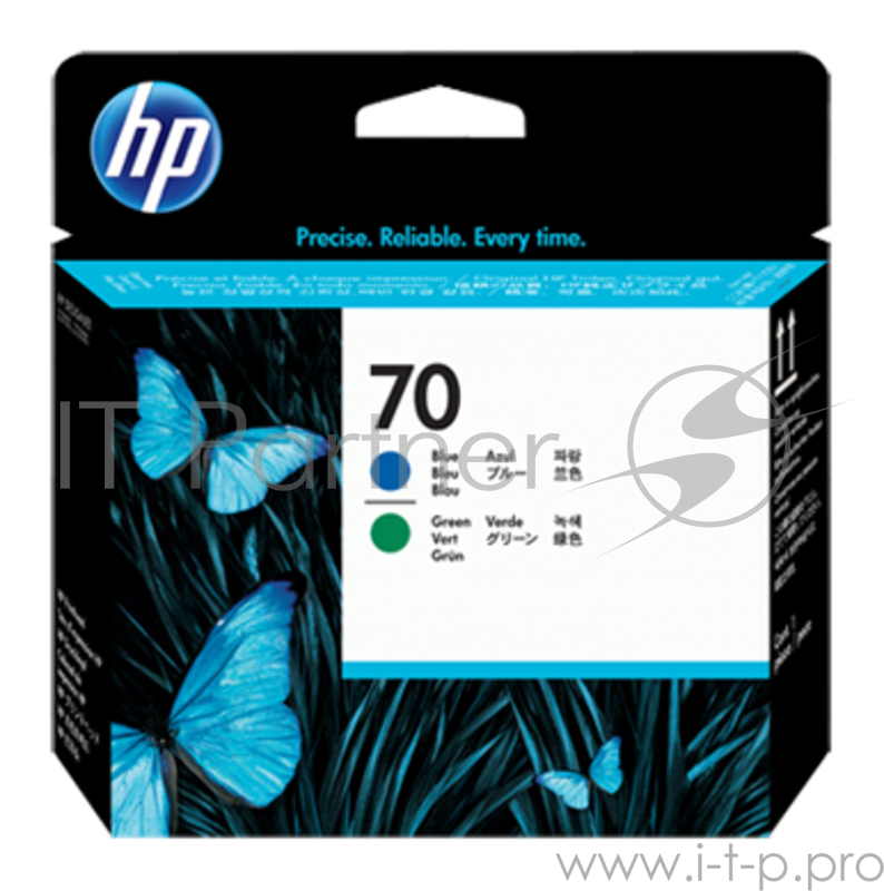 HP 70 Blue and Green Printhead