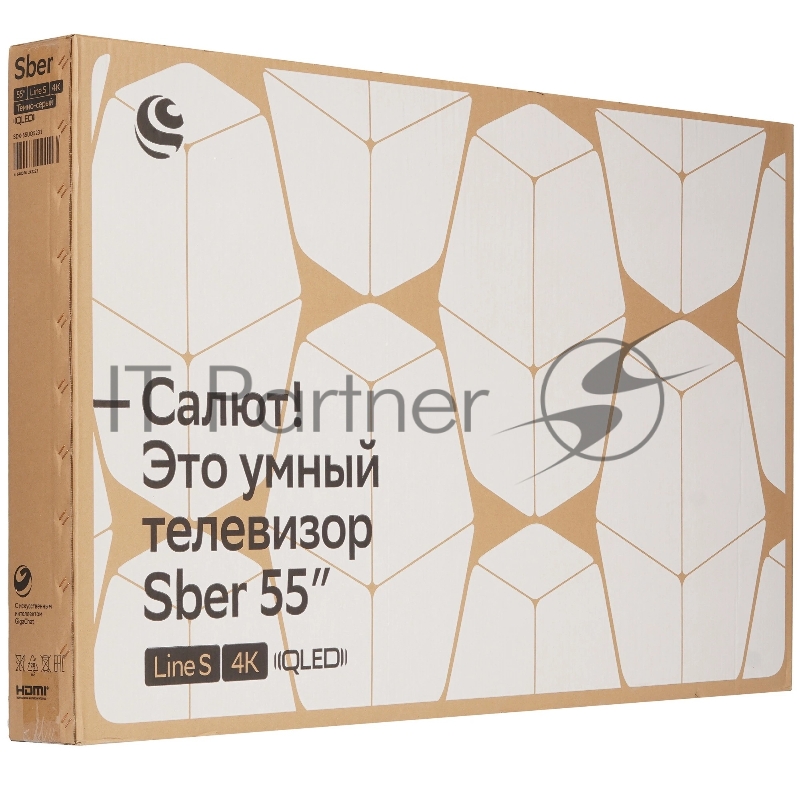 Телевизор SBER SDX-55UQ5231, темно-серый