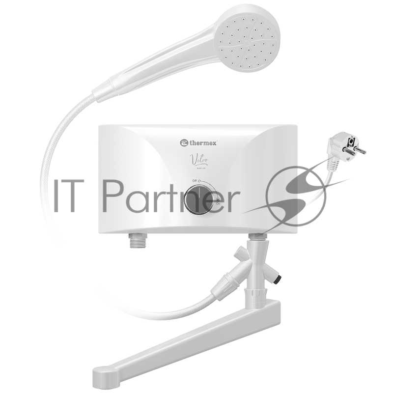 Водонагреватель эл. проточный THERMEX Vetro 3500 tap