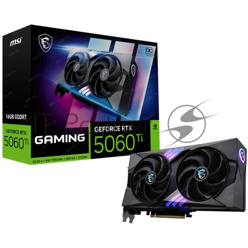 Видеокарта MSI PCIE16 RTX5060TI 16GB RTX 5060 Ti 16G GAMING OC