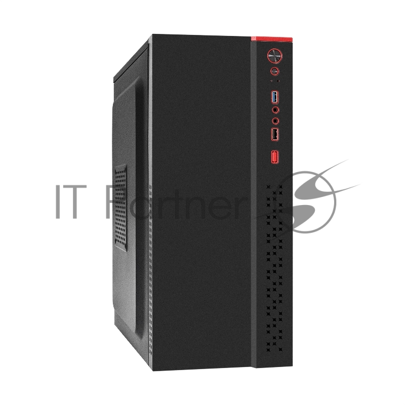 Корпус Miditower ExeGate EX298134RUS AA-443U (ATX, без БП, 2*USB+1*USB3.0+HD Audio, черный)