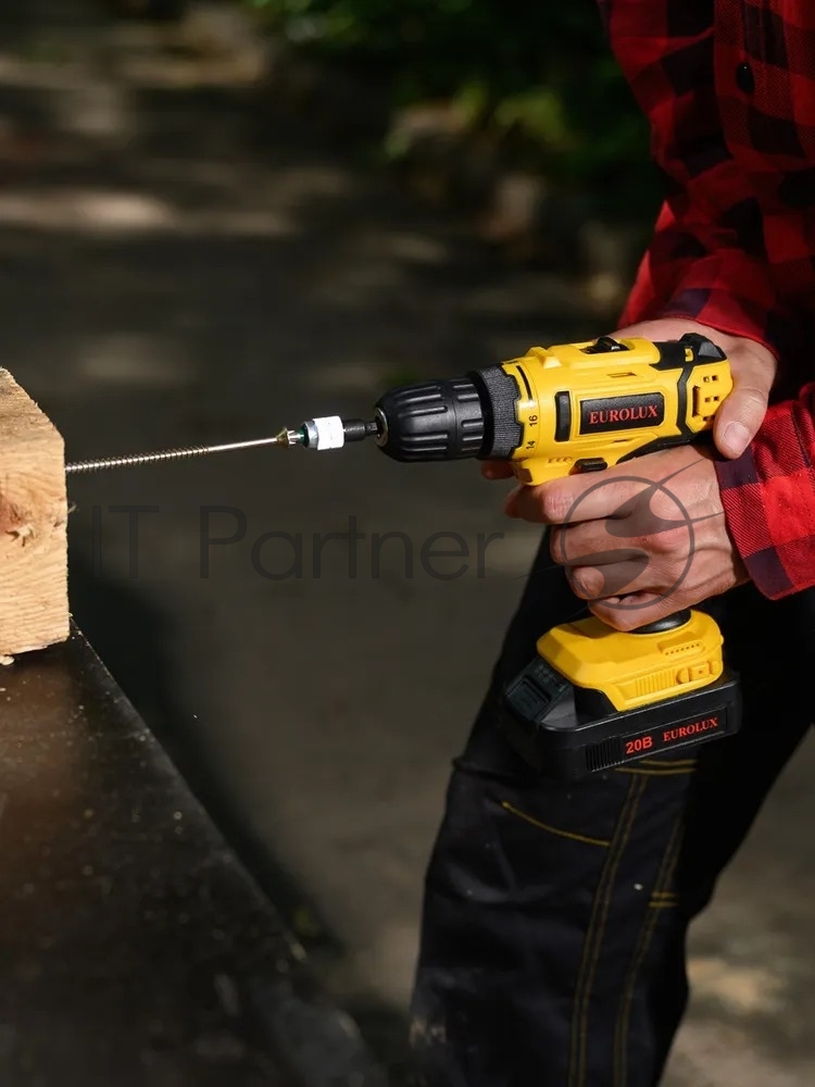 Дрель-шуруповерт аккумуляторная Eurolux ДА-20DU-2