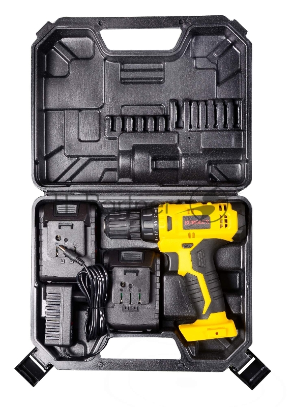 Дрель-шуруповерт аккумуляторная Eurolux ДА-18DU-2