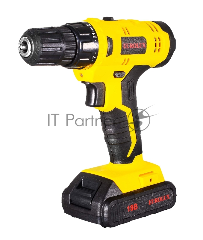 Дрель-шуруповерт аккумуляторная Eurolux ДА-18DU-2