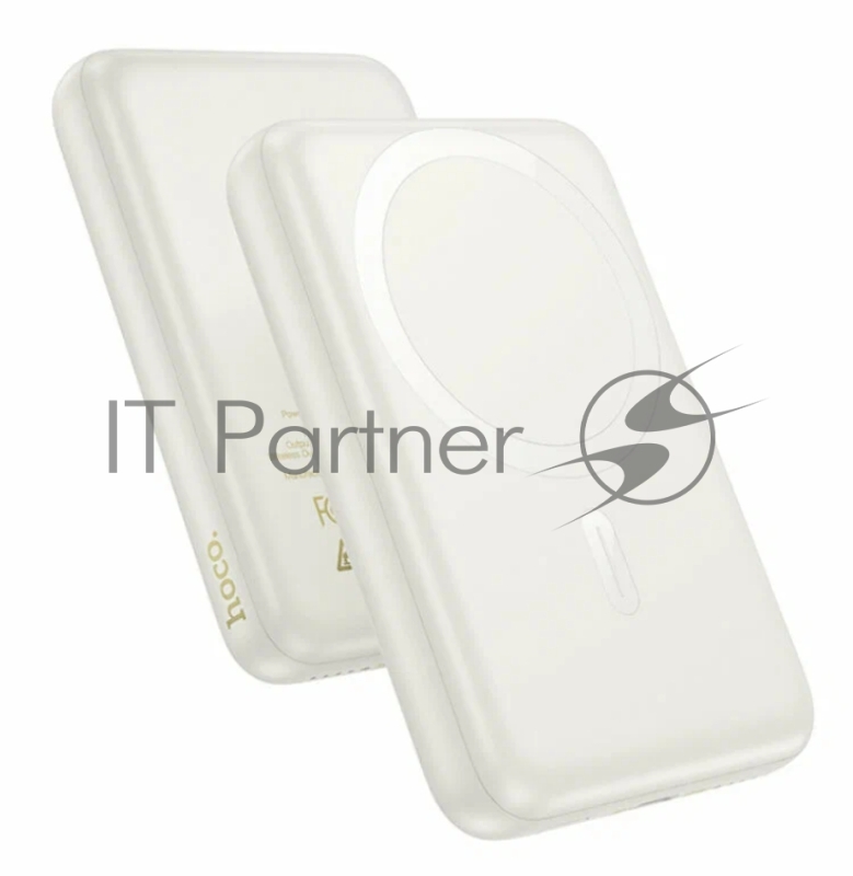 Внешний аккумулятор Powerbank HOCO J141 Grace с быстрой беспроводной зарядкой (магнитный), белый