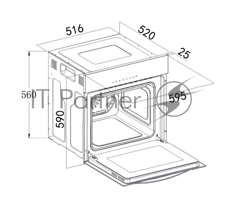 Духовой шкаф Weissgauff EOM 610 PDBS