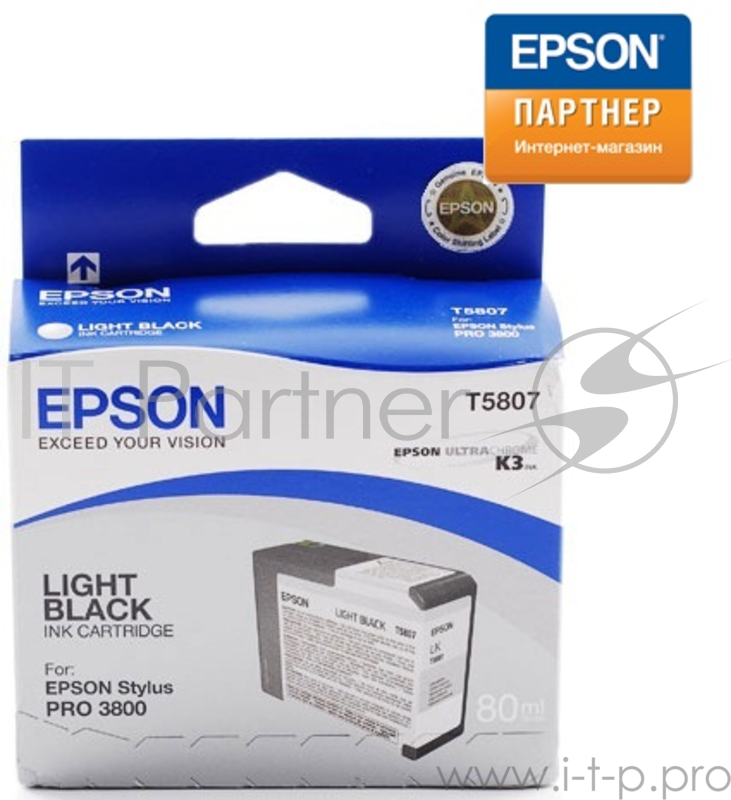 Epson Stylus Pro 3800 Ink Cartridge (80ml) Light Black