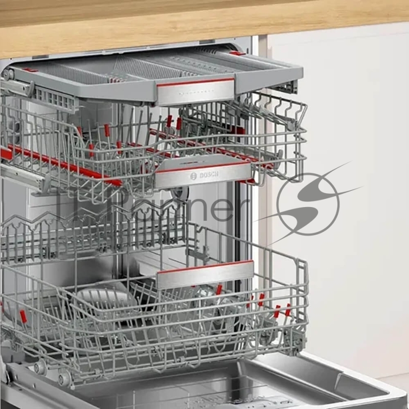 Встраиваемая посудомоечная машина Bosch SMD8TCX04E, нержавеющая сталь, 59.8 см, 14 компл., 42 дБ, класс A