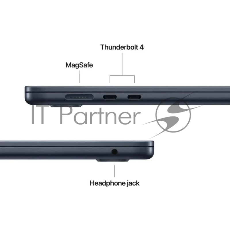 Ноутбук Apple Macbook Air 15 - M4 / 10C-10C / 16GB / 512GB / Midnight MW1M3LL/A