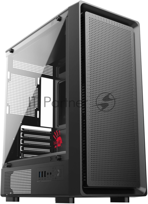 Корпус Bloody BD-CC118 черный без БП mATX 8x120mm 2xUSB2.0 1xUSB3.0 audio bott PSU