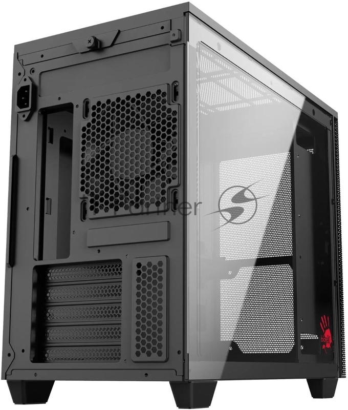 Корпус Bloody BD-CC117F черный без БП mATX 5x120mm 1xUSB2.0 1xUSB3.0 audio bott PSU