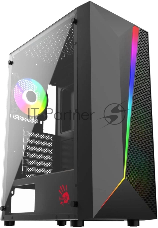 Корпус Bloody BD-CC106 черный без БП ATX 8x120mm 1xUSB2.0 1xUSB3.0 audio bott PSU