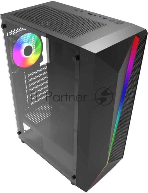 Корпус Bloody BD-CC106F черный без БП ATX 4x120mm 1xUSB2.0 1xUSB3.0 audio bott PSU