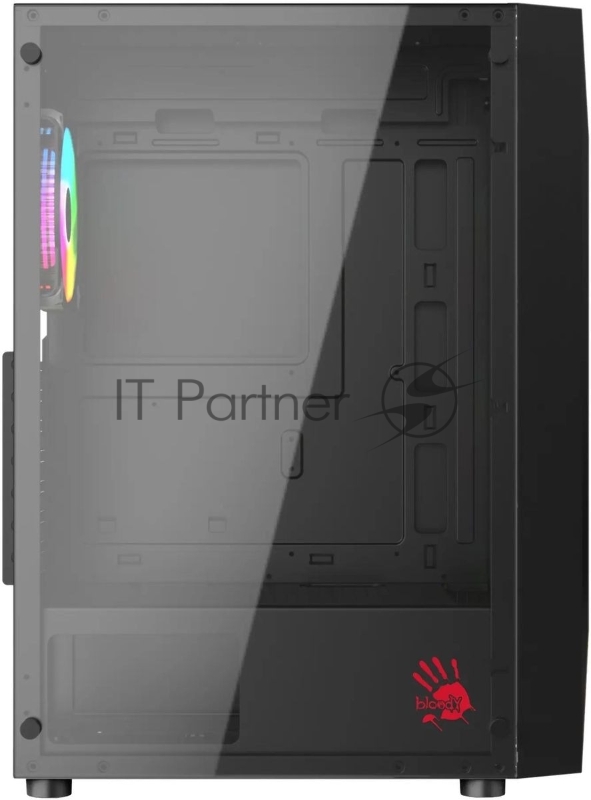 Корпус Bloody BD-CC106F черный без БП ATX 4x120mm 1xUSB2.0 1xUSB3.0 audio bott PSU