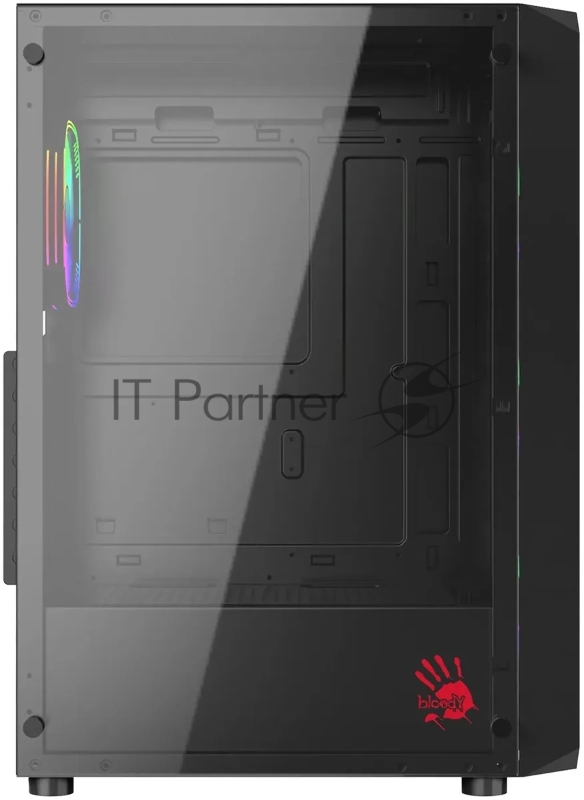 Корпус Bloody BD-CC114F черный без БП ATX 4x120mm 1xUSB2.0 1xUSB3.0 audio bott PSU
