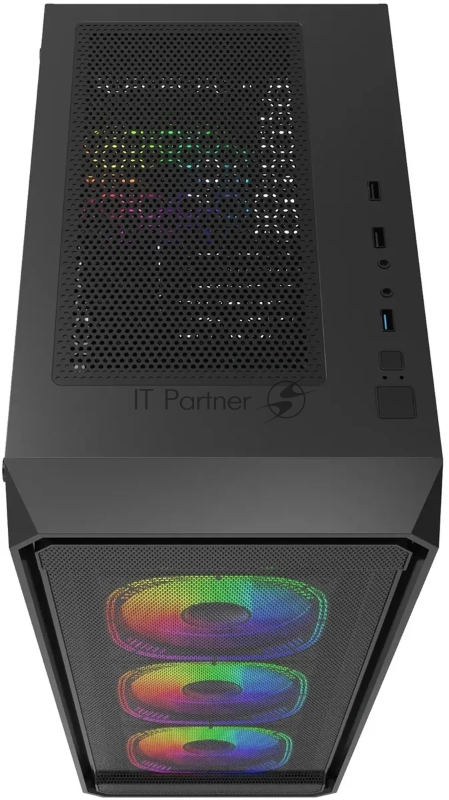 Корпус Bloody BD-CC114F черный без БП ATX 4x120mm 1xUSB2.0 1xUSB3.0 audio bott PSU